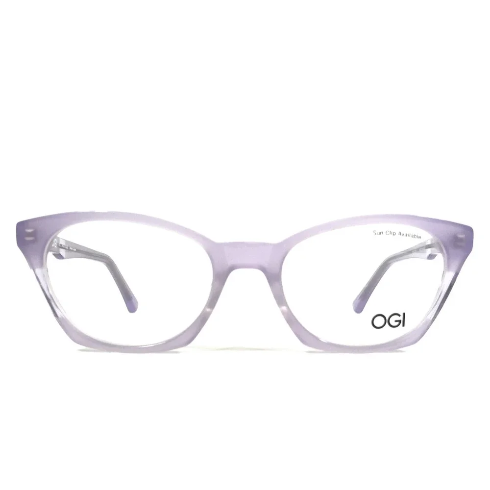OGI Eyeglasses Frames HERITAGE 9121/2235 Lilac Bloom Purple Cat Eye 49-18-140